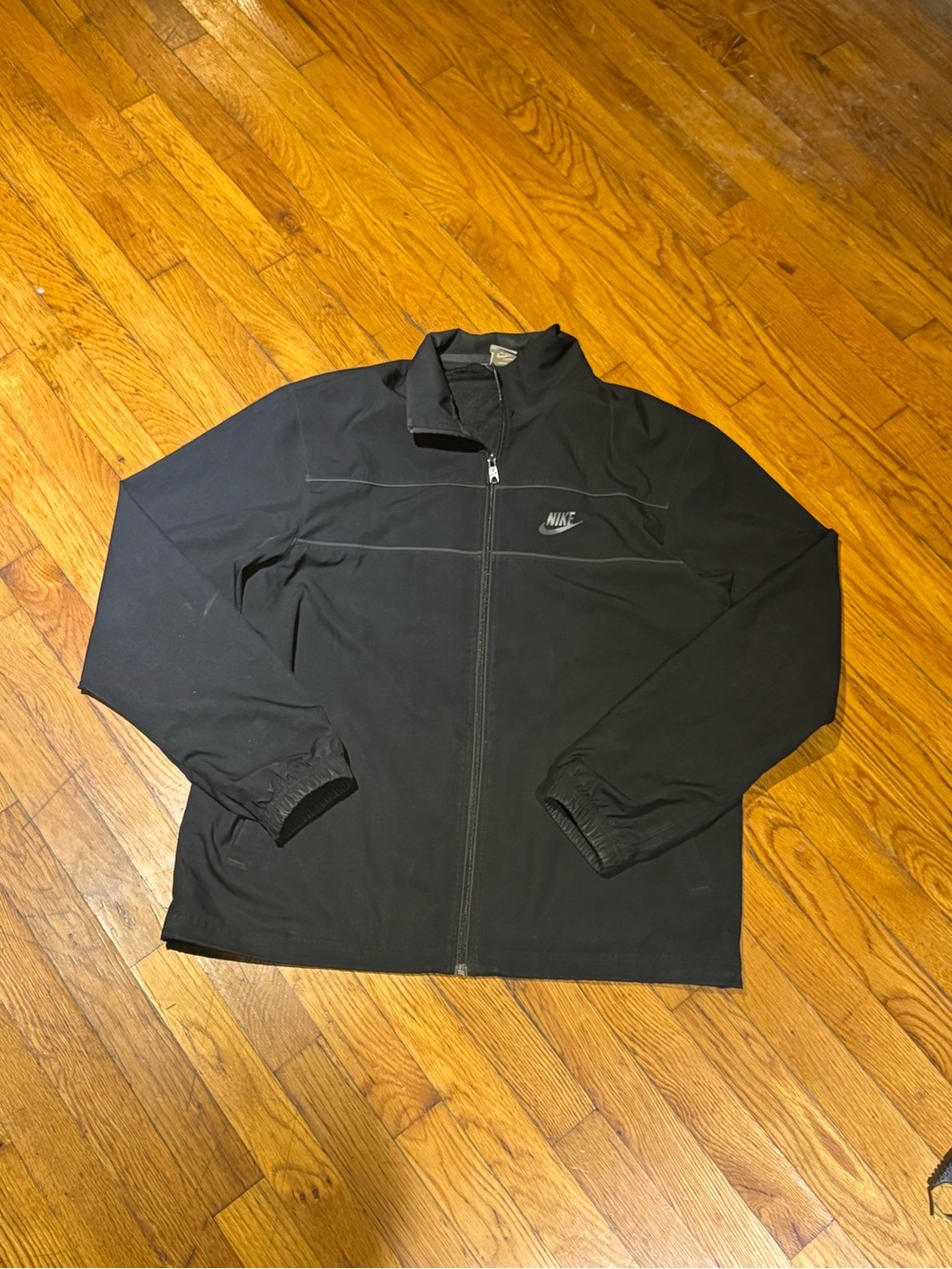 Vintage Nike Sportswear Men’s Black Full-Zip Jacket (L)